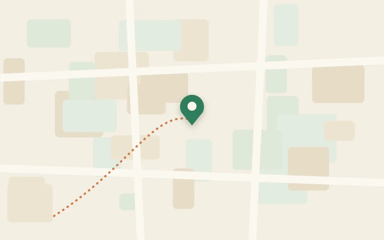 Mapa okolicy z pinezką lokalizacji gabinetu przy ul. Kapelanka